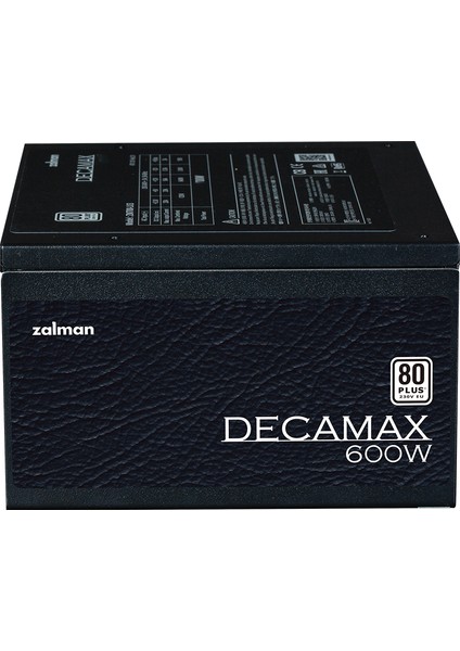 ZM600-LX3(DECAMAX600W) 80+ Plus Yüksek Koruma Devre Tasarımı Güç Kaynağı