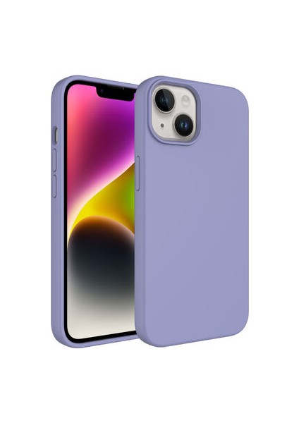 Apple iPhone 14 Plus Kılıf Sıvı Teknolojili Silinebilir Sert Kılıf Yumuşak Dokulu ve Magsafeli Gravita Premium Kapak Kapak