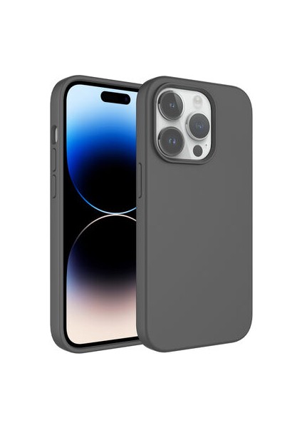 Apple iPhone 14 Pro Max Kılıf Sıvı Teknolojili Silinebilir Sert Kılıf Yumuşak Dokulu ve Magsafeli Gravita Premium Kapak Kapak