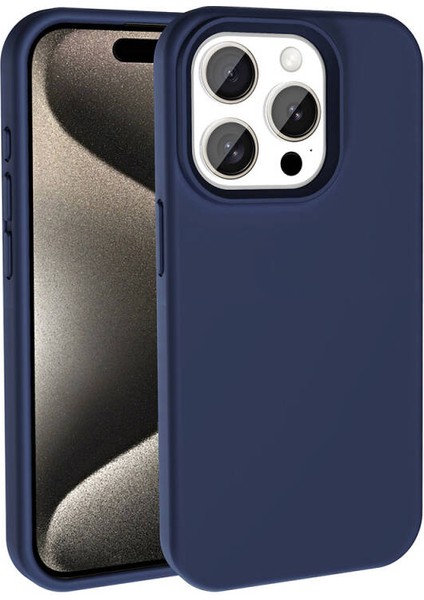 Apple iPhone 15 Pro Max Kılıf Ultra Yumuşak Magsafeli Silvessa Premium Silikon Kapak
