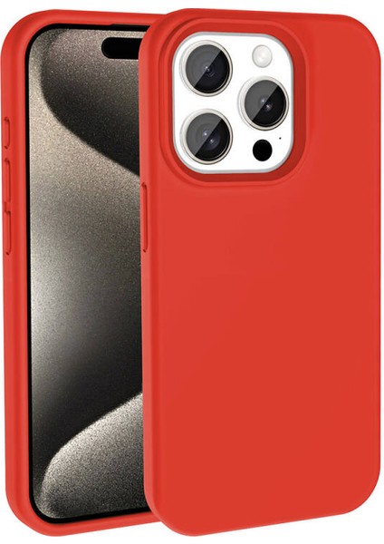 Apple iPhone 15 Pro Max Kılıf Ultra Yumuşak Magsafeli Silvessa Premium Silikon Kapak