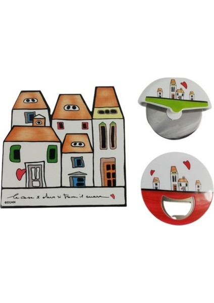 Le Casette Şişe Açacağı-Pizza Kesici-Nihale Seti fiyatları