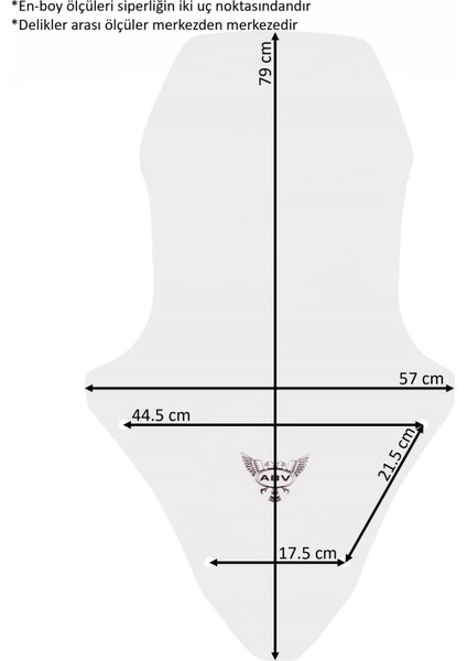 Honda PCX Şeffaf Tur Camı 79x57 cm (21-24) + Bağlantı Ekipmanı