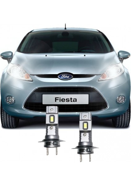 Ford Fıesta Led Xenon Kısa Far Ampulü Mini Led 2'Li Set H7 Aparat Gereknez