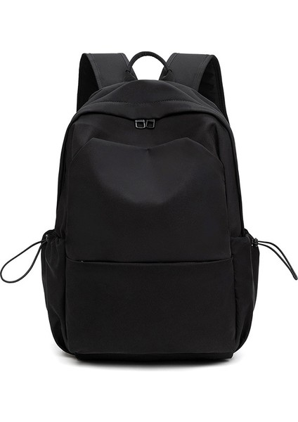 Kadınlar Için Büyük Kapasiteli Düz Renk Sırt Çantası Kore Tarzı Erkekler Için Çok Yönlü Okul Çantası Lise Sırt Çantası (Yurt Dışından)