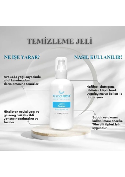 TO DO FIRST Temizleme Jeli |  Siyah Nokta Karşıtı, Nemlendirici Tazeleyici Arındırıcı Jel | Organik