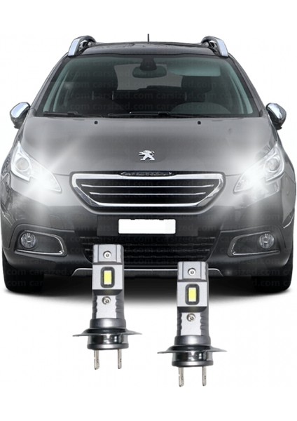 Peugeot 2008 Led Uzun Far Ampulü Mini Led 2'Li Set H7 Aparat Gerekmez