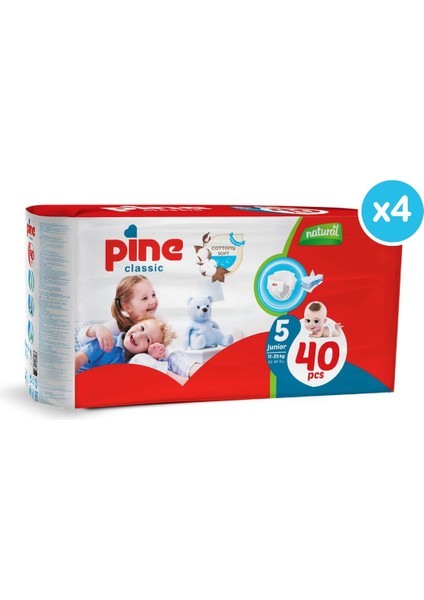 Classic Junior 11-25 kg 160 Adet Avantaj Paket Bebek Bezi