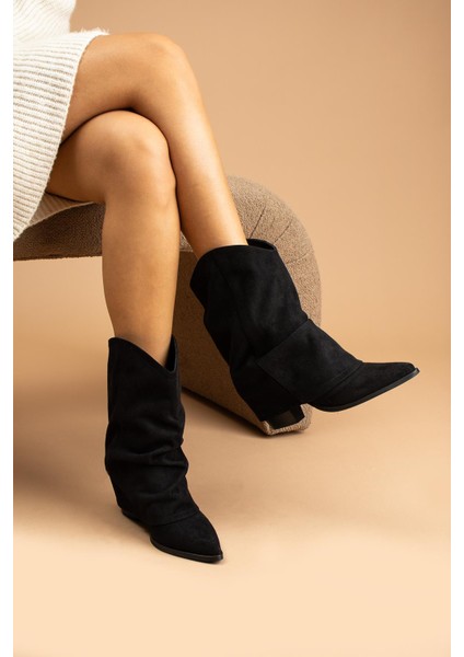 Aymila Kadın Bot&bootie Kovboy Körüklü Siyah Süet fiyatları