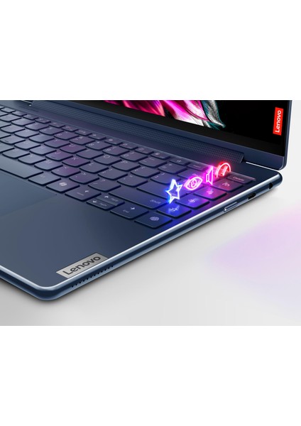 Yoga 9i – 14" OLED 5.18MA Dokunmatik Business Laptop Intel Core Ultra 7 155H Intel Arc Graphics 16GB Lpddr5 Ram 1tb Pcle 4 SSD Win 11 Home Kozmo Mavi