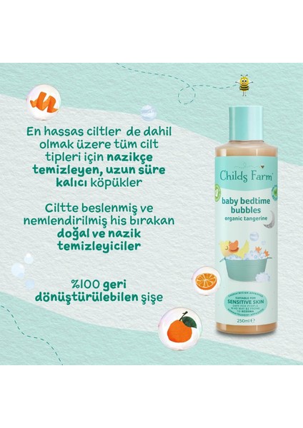 Childs Farm 2'li Parfüm Içermeyen Bebek Şampuanı ve Banyo Köpüğü (250ML 2 Adet)