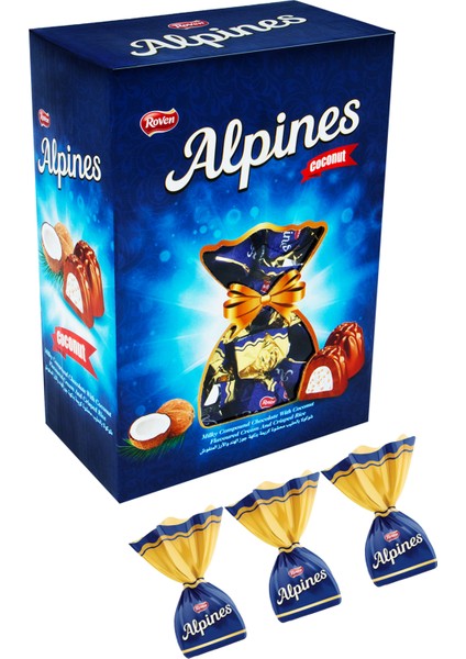 Alpines Hindistan Cevizi Dolgulu Sütlü Çikolata - 1 kg Özel Hediye Paketi