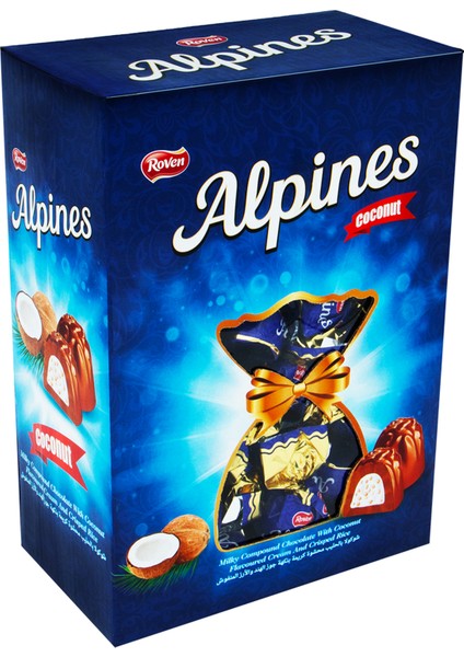 Alpines Hindistan Cevizi Dolgulu Sütlü Çikolata - 1 kg Özel Hediye Paketi fiyatları