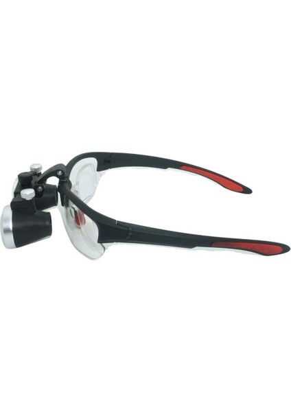 Hiperlupa ST695 Dereceli Cam Takılan Doktor Gözlük 2-5x Metal Çerçeve Loupe Büyüteçli Dişçi Gözlüğü