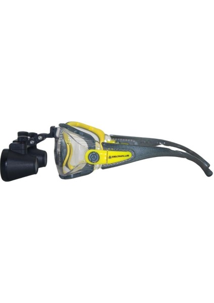 Hiperlupa ST235 Doktor Gözlük Delta Plus Sarı Çerçeve 3-5x Siyah Loupe