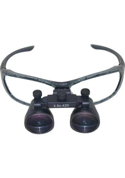 Hiperlupa ST195 Doktor Gözlük Force Flex Çerçeve 3-5x Siyah Loupe