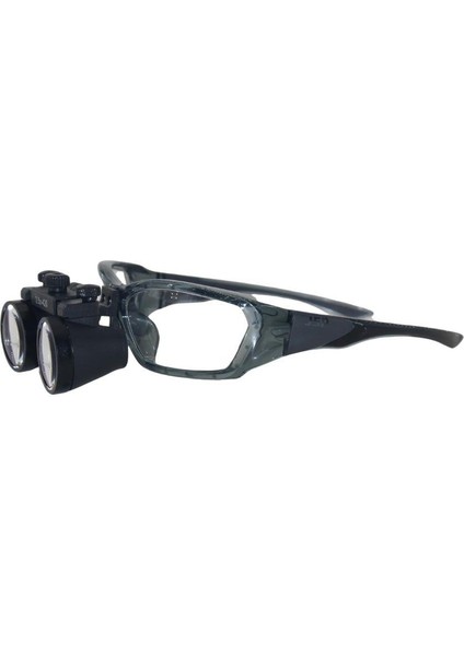 Hiperlupa ST195 Doktor Gözlük Force Flex Çerçeve 3-5x Siyah Loupe