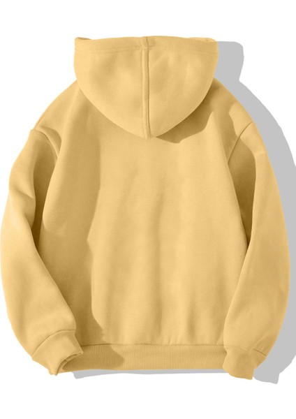 Çocuk Basic Hoodie Limon Sarısı