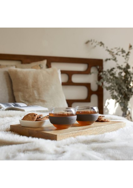 2'li Çay Fincanı 250 ml Kahverengi fırsatları