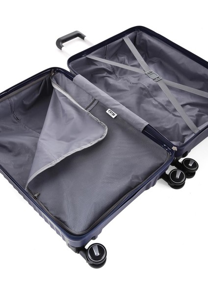5235 Polipropilen Orta Boy Valiz Lacivert