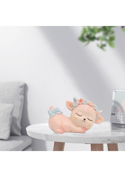 Reçine Minyatür Fawn Geyik Figürleri Oda Dekoru, Pasta Üstü Kız (Yurt Dışından) modelleri