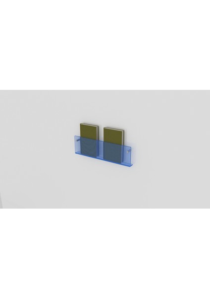 Akrilik - Plexiglass Dergi , Broşür , Kitap Rafı 50 cm
