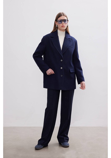 Lacivert Kaşe Blazer fiyatları