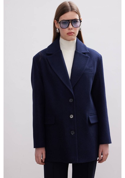 Lacivert Kaşe Blazer indirimleri