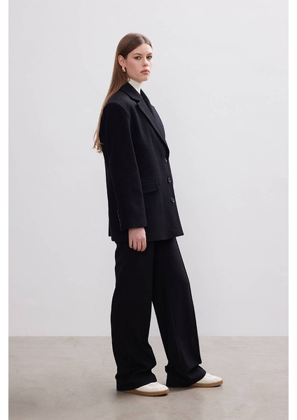 Siyah Kaşe Blazer modelleri