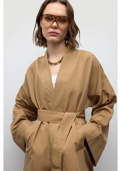 Camel Kimono Trençkot indirimleri