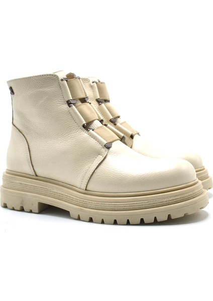 Kadın Casual Deri Bot Bej 2152102K
