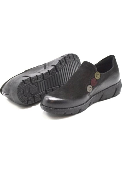 Kadın Casual Nubuk Deri Siyah Ayakkabı 1953714K indirimleri