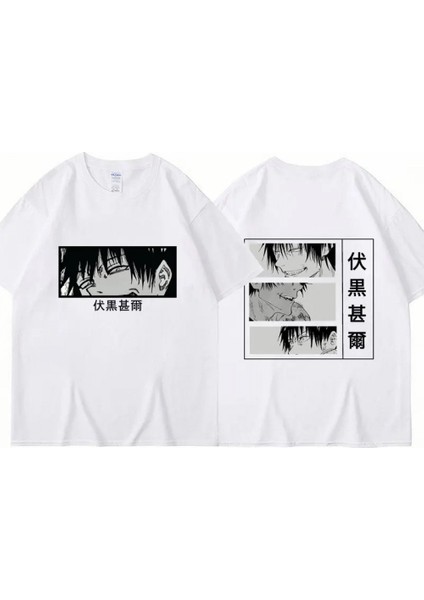 Anime Jujutsu Kaisen Toji Eyes Ön Arka Unisex T-Shirt fiyatları