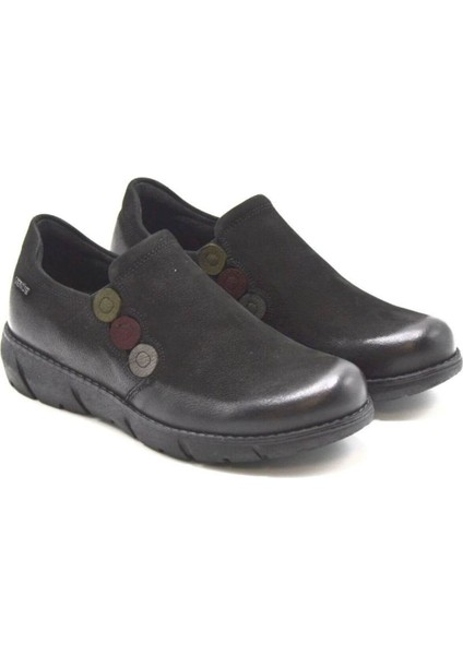 Kadın Casual Nubuk Deri Siyah Ayakkabı 1953714K