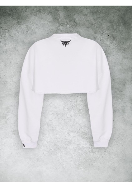 Alejandro Beyaz Crop Sweatshirt modelleri