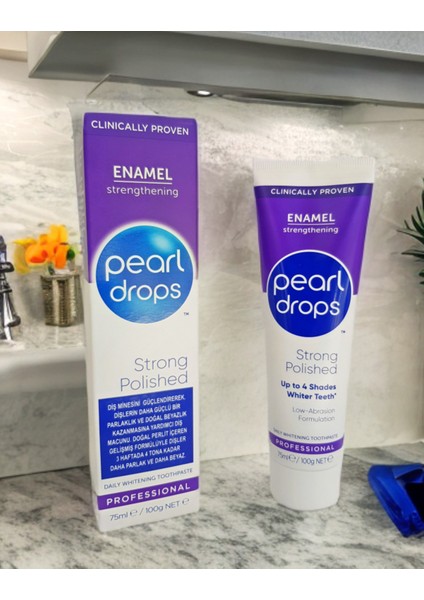 Strong -2 Adet. Diş Minesini Güçlendiren, parlatıcı, leke çıkaran Diş Macunu 75ml