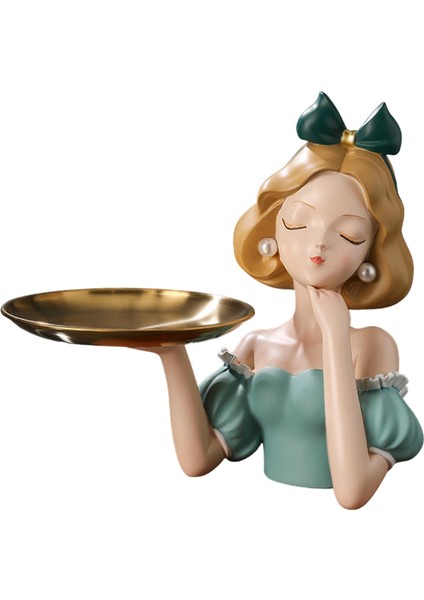 Figürü Kasesi Tepsisi Şömine Rafı Için Dekorasyonu Yeşil (Yurt Dışından) fiyatları