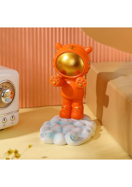 Evrensel Cep Telefonu Heykelcik 3D Karikatür Hediye Dekoru Turuncu (Yurt Dışından) modelleri