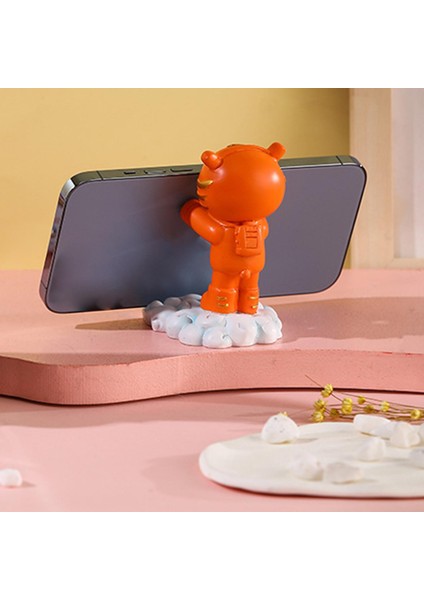 Evrensel Cep Telefonu Heykelcik 3D Karikatür Hediye Dekoru Turuncu (Yurt Dışından) indirimleri