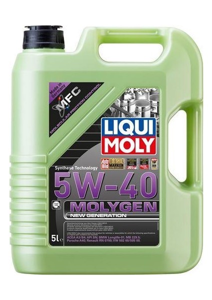 Liqui Moly New Generation Motor Yağı 5W40 5Lt