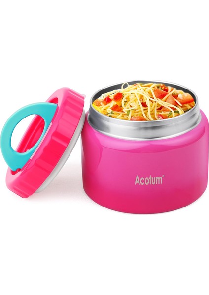 Yalıtımlı Çocuk Maması Kavanozu 22 Oz Kapasiteli Sıcak ve Soğuk Yiyeceklere Uygun Sızdırmaz Vakumlu Paslanmaz Çelik Tasarım Öğle Yemekleri ve Çorbalar Için Uygundur (Yurt Dışından)