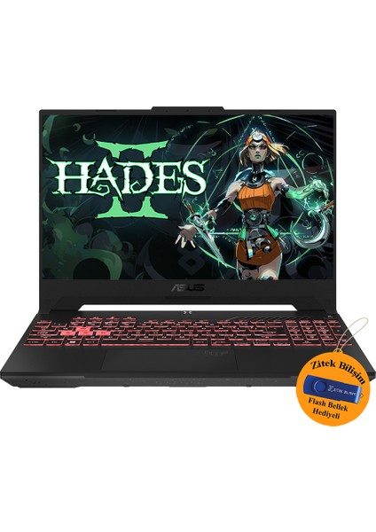 Tuf Gaming F15 I5-12500H 32GB Ram 512GB SSD RTX3050 144Hz 15.6" Dos FX507ZC4-HN158 ZI703 + Zitek 16 GB Flash Bellek