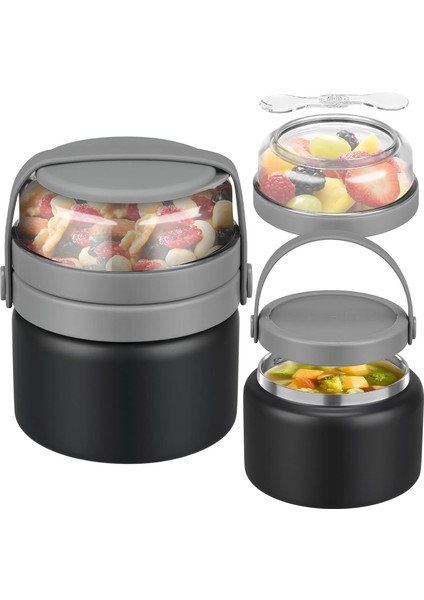 Adet Isı Yalıtımı (Yaklaşık 236,6 Ml) Atıştırmalık Kabı ile Çorba Yalıtımı Yemek Için Uygun Çocuk Termos Kabı Yemek Kabı Geniş Ağızlı Vakum Paslanmaz Çelik Sızdırmaz (Yurt Dışından)