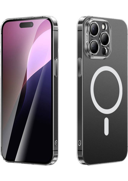Apple iPhone 14 Pro Max Kılıf Magsafe Şarj Özellikli Toz Önleyici Özellikli Zore Helo Kapak