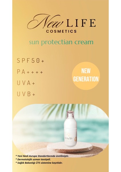 Yüz ve Vücut Besleyici Güneş Koruyucu Krem Spf 50+ (Yeni Nesil) - 100ml - New Generatıon
