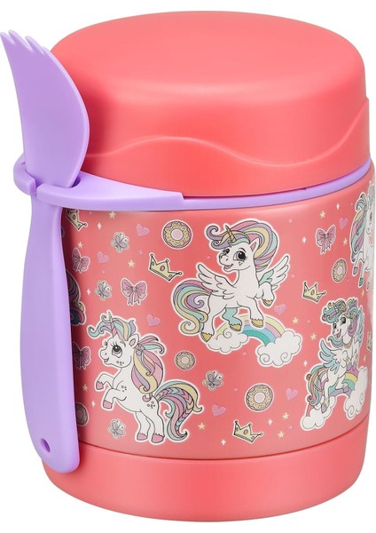 ， 10 Oz Çorba Yalıtımlı Öğle Yemeği Yalıtımlı Çocuk Maması Kaşıklı Kavanoz Yalıtımlı Gıda Kabı Sızdırmaz Paslanmaz Çelik Geniş Ağızlı Öğle Yemeği Kavanozu (-Benzersiz Ma) (Yurt Dışından)