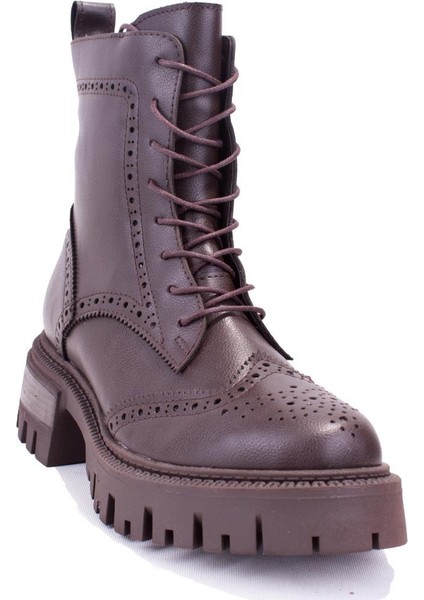 DZA07-12531530 Kahve Günlük Düz Taban Kadın Bot