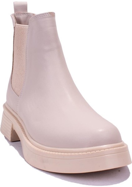 DZA07-3892401 Bej Günlük Düz Taban Kadın Bot