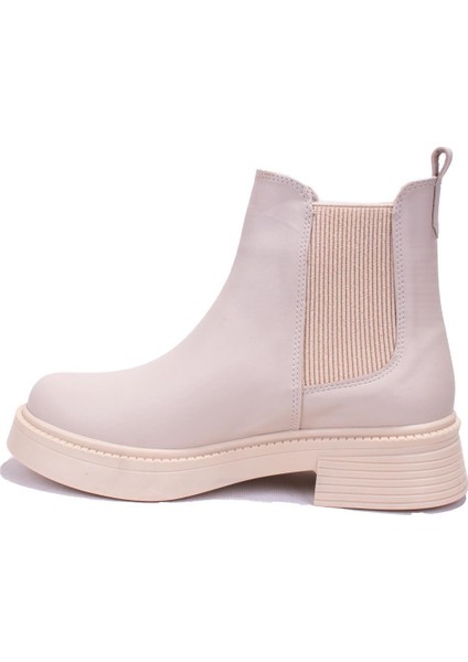 DZA07-3892401 Bej Günlük Düz Taban Kadın Bot modelleri