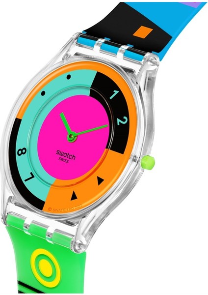 SS08K119 Swatch Neon Hot Racer Bayan Kol Saati